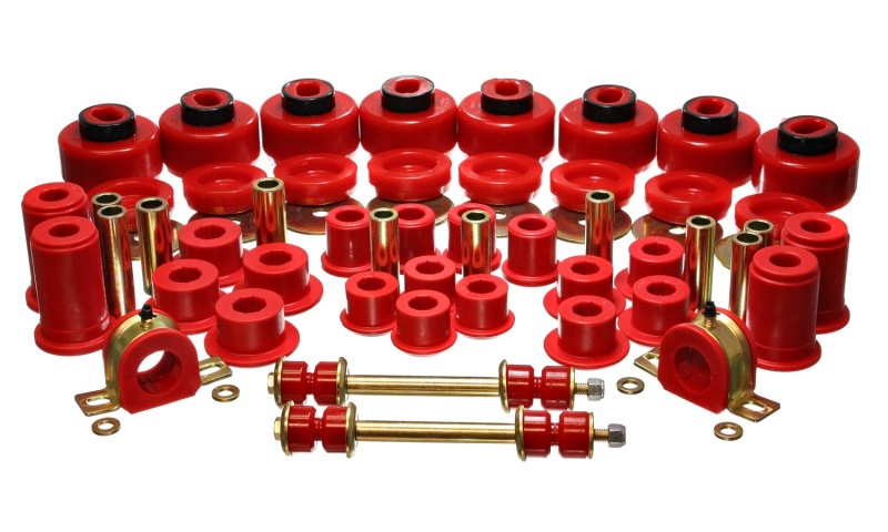 Chevrolet Silverado Suspension Bushing Kit - Energy Suspension - Hyper-Flex - Red - `99-`06